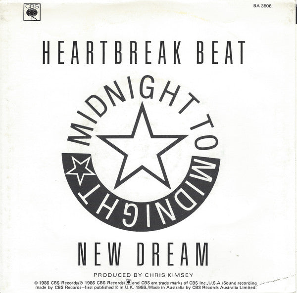 The Psychedelic Furs – Heartbreak Beat 7" vinyl record, image 2 of 4