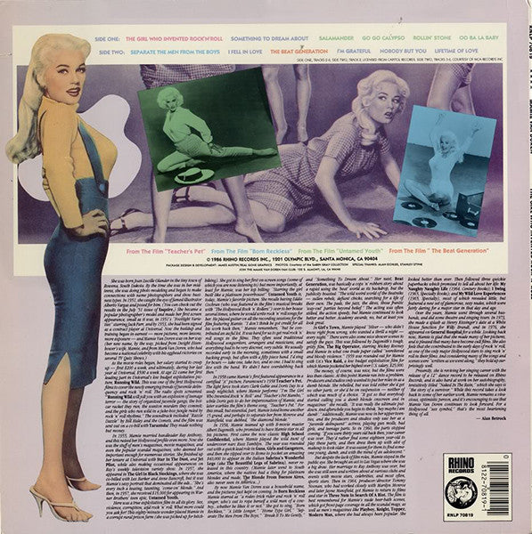 Mamie Van Doren – The Girl Who Invented Rock 'n' Roll LP vinyl record, image 2 of 4