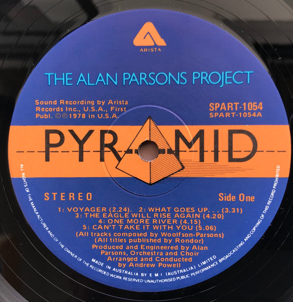 The Alan Parsons Project – Pyramid (VG/VG+) LP, AU 1978 | Dutch Vinyl