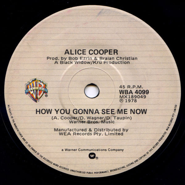 Alice Cooper – How You Gonna See Me Now