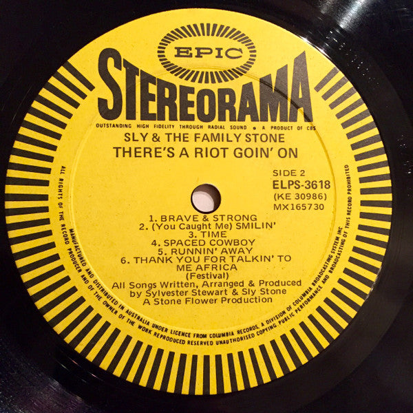 Sly & The Family Stone – There's A Riot Goin' On LP vinyl record, image 4 of 4