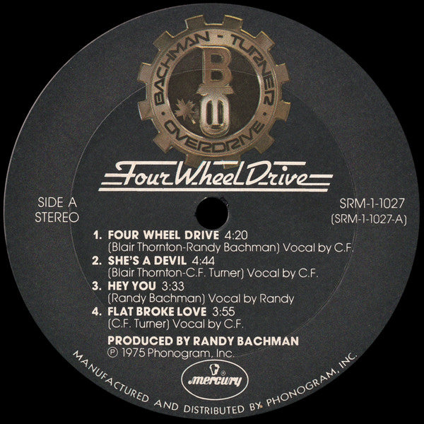 Bachman-Turner Overdrive – Four Wheel Drive LP vinyl record, image 5 of 7