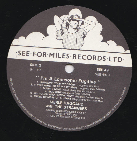 Merle Haggard, The Strangers – I'm A Lonesome Fugitive LP vinyl record, image 4 of 6
