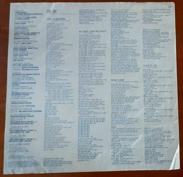 Lionel Richie – Can't Slow Down LP vinyl record, image 6 of 7