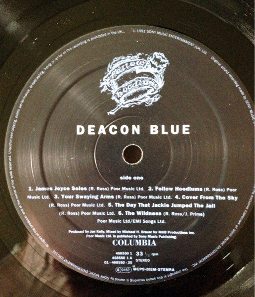 Deacon Blue – Fellow Hoodlums LP vinyl record, image 3 of 10