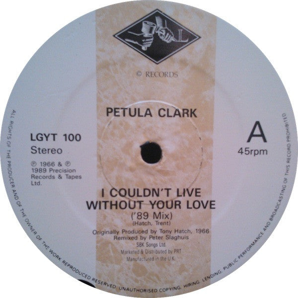 Petula Clark – I Couldn't Live Without Your Love ('89 Mix) 12" vinyl record, image 3 of 4