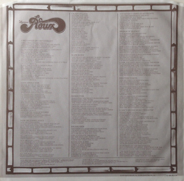 Le Roux – Louisiana's Le Roux LP vinyl record, image 5 of 6