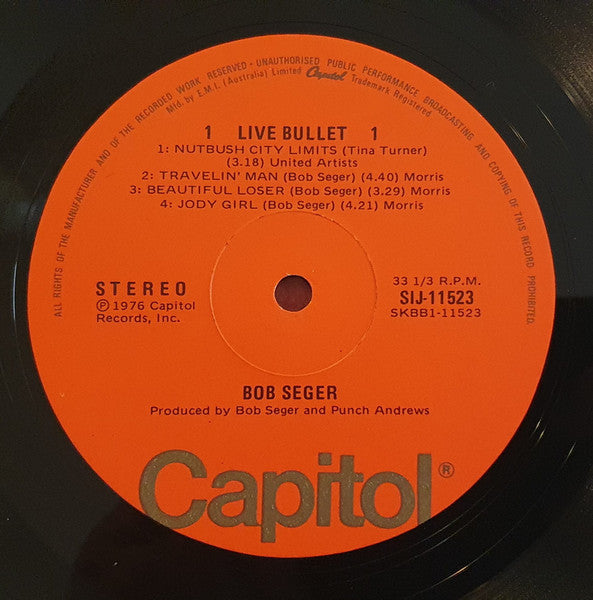 Bob Seger And The Silver Bullet Band – 'Live' Bullet (2xLP) LP vinyl record, image 4 of 7