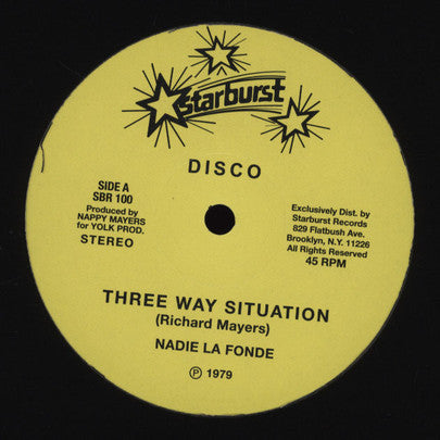 Nadie La Fond, Bobby Raveen – Three Way Situation / Soca Fusion 12" vinyl record