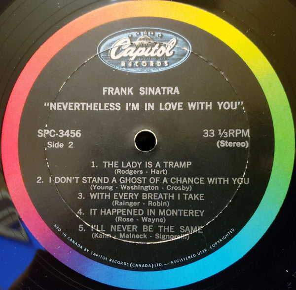 Frank Sinatra – Nevertheless I'm In Love With You LP vinyl record, image 4 of 4