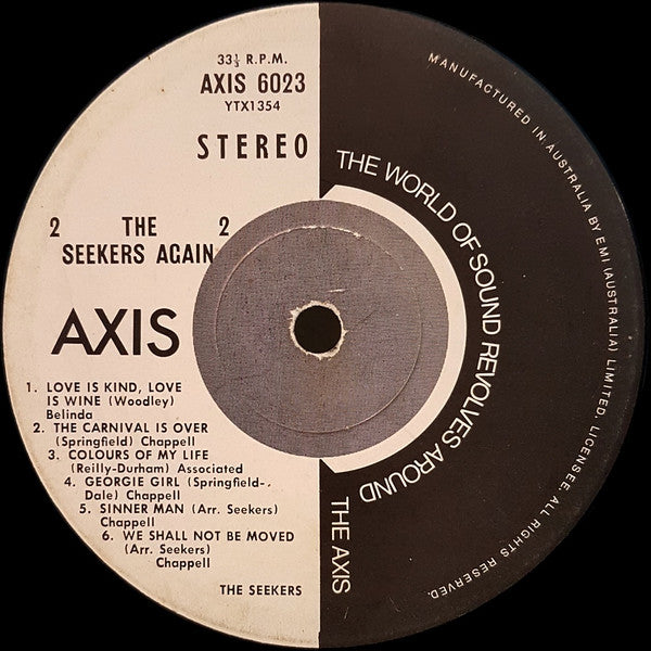 The Seekers – The Seekers Again LP vinyl record, image 4 of 8