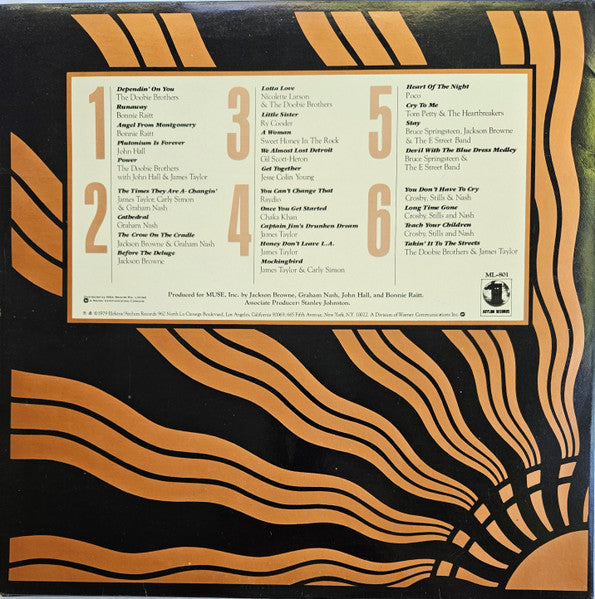 Various – No Nukes - From The Muse Concerts For A Non-Nuclear Future (3xLP) LP vinyl record, image 4 of 10