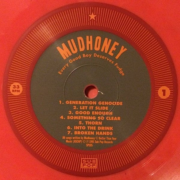 Mudhoney – Every Good Boy Deserves Fudge LP vinyl record, image 4 of 7