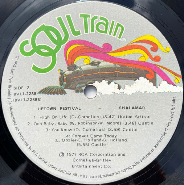 Shalamar – Uptown Festival LP vinyl record, image 4 of 4