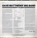 Dave Matthews' Big Band – Night Flight LP vinyl record, image 2 of 4
