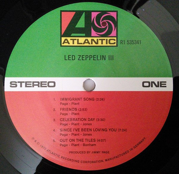 Led Zeppelin – Led Zeppelin III LP vinyl record, image 5 of 7
