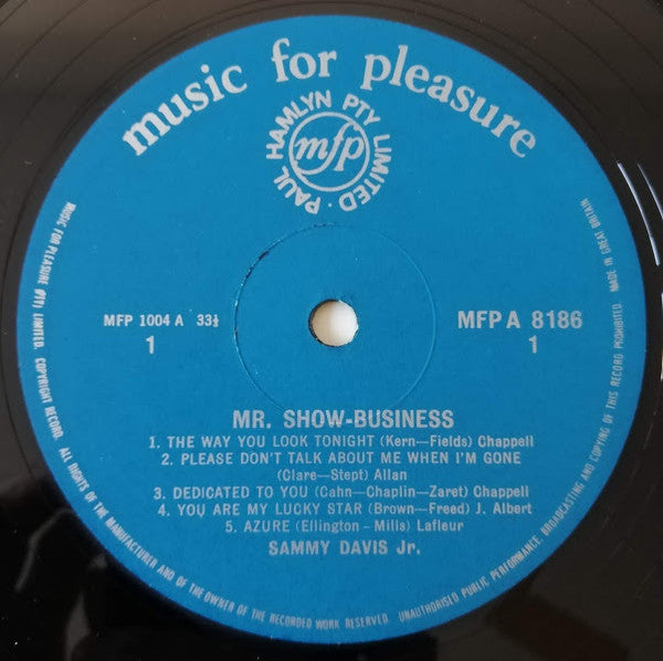 Sammy Davis Jr. – Mr. Show-Business LP vinyl record, image 3 of 4