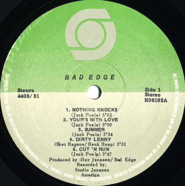 Bad Edge – Bad Edge LP vinyl record, image 3 of 4