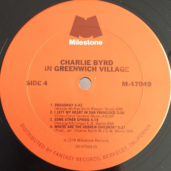 Charlie Byrd – In Greenwich Village (2xLP) LP vinyl record, image 8 of 8
