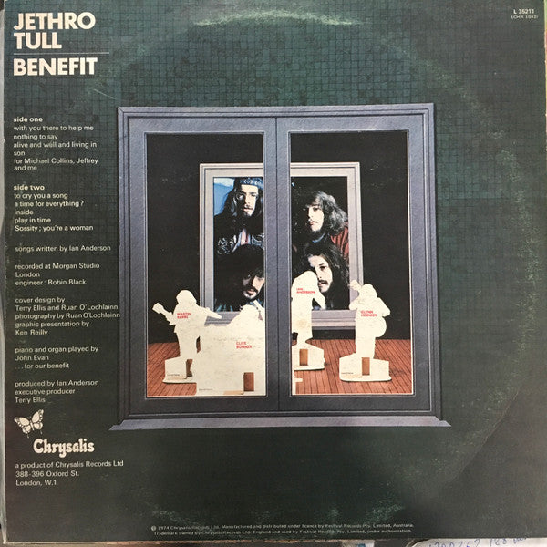 Jethro Tull – Benefit LP vinyl record, image 2 of 4