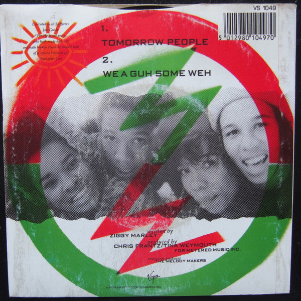 Ziggy Marley And The Melody Makers – Tomorrow People 7" vinyl record, image 2 of 4