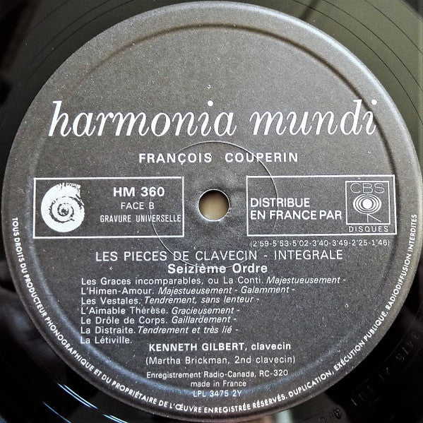 François Couperin, Kenneth Gilbert – Troisième Livre De Clavecin (4xLP) LP vinyl record, image 7 of 10