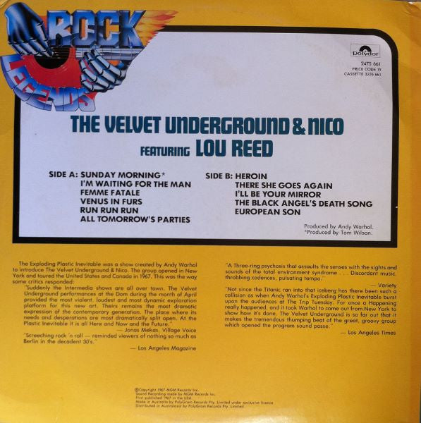 The Velvet Underground, Nico – The Velvet Underground & Nico Featuring Lou Reed LP vinyl record, image 2 of 4