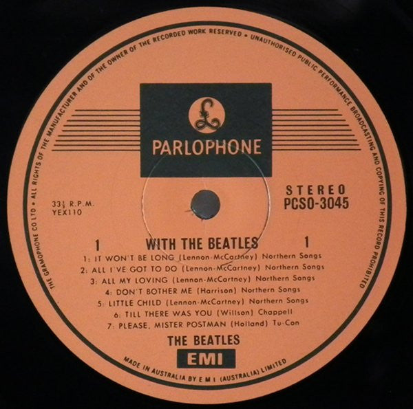 The Beatles – With The Beatles LP vinyl record, image 3 of 4