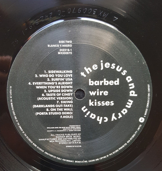 The Jesus And Mary Chain – Barbed Wire Kisses (B-Sides And More) LP vinyl record, image 4 of 4