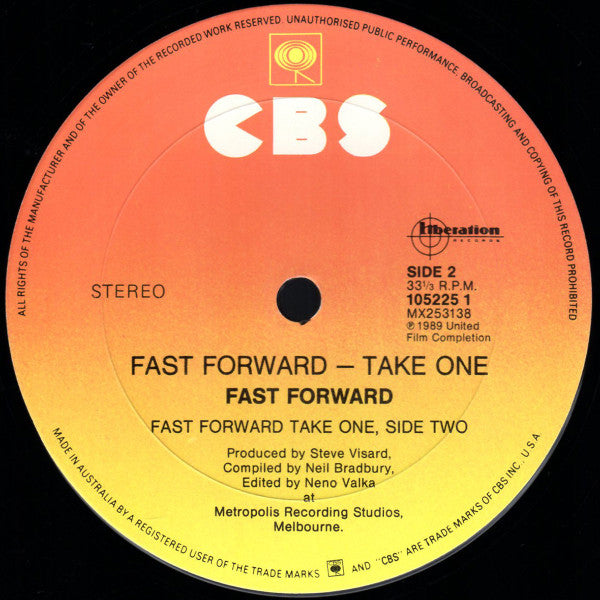 Various – Fast Forward Take One LP vinyl record, image 4 of 5