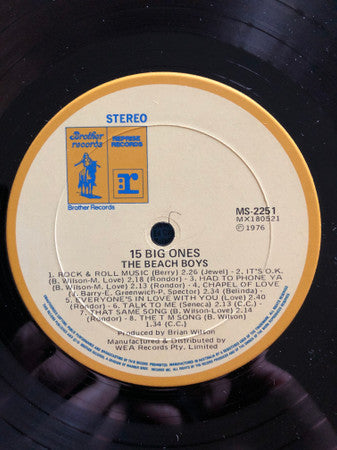 The Beach Boys – 15 Big Ones LP vinyl record, image 2 of 3