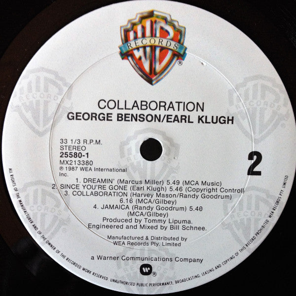 George Benson, Earl Klugh – Collaboration LP vinyl record, image 9 of 9