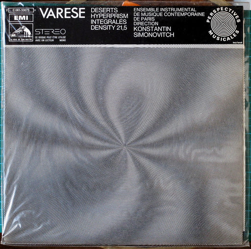 Edgard Varèse, Konstantin Simonovitch, Ensemble Instrumental De Musique Contemporaine – Deserts / Hyperprism / Integrales / Density 21,5 LP vinyl record, image 1 of 5