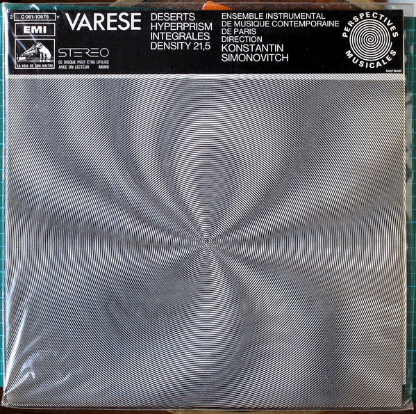 Edgard Varèse, Konstantin Simonovitch, Ensemble Instrumental De Musique Contemporaine – Deserts / Hyperprism / Integrales / Density 21,5