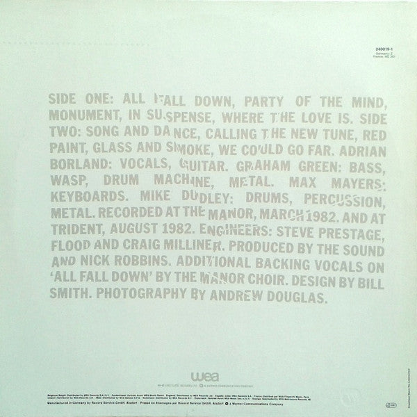 The Sound – All Fall Down LP vinyl record, image 2 of 4
