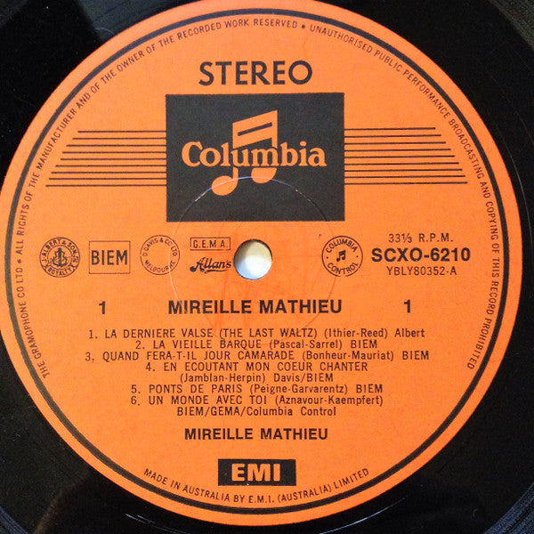 Mireille Mathieu – Mireille Mathieu LP vinyl record, image 3 of 4