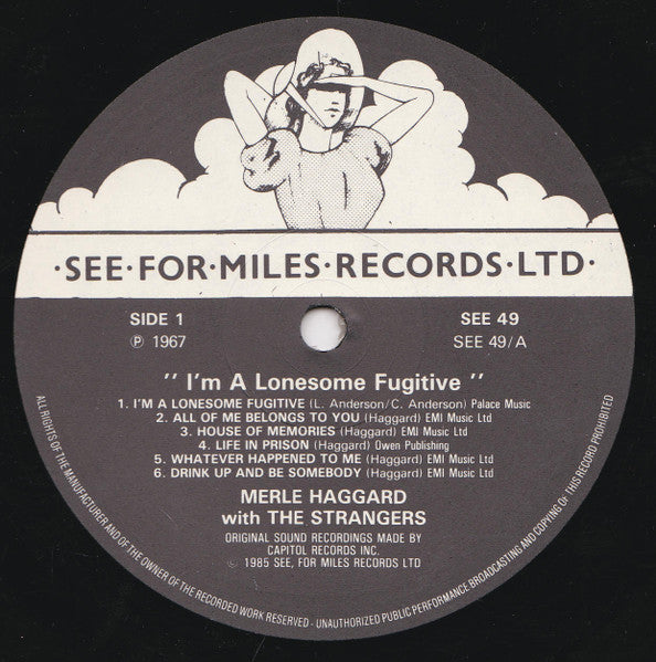 Merle Haggard, The Strangers – I'm A Lonesome Fugitive LP vinyl record, image 3 of 6