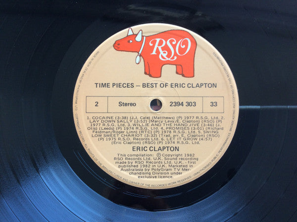 Eric Clapton – Time Pieces - The Best Of Eric Clapton LP vinyl record, image 4 of 4