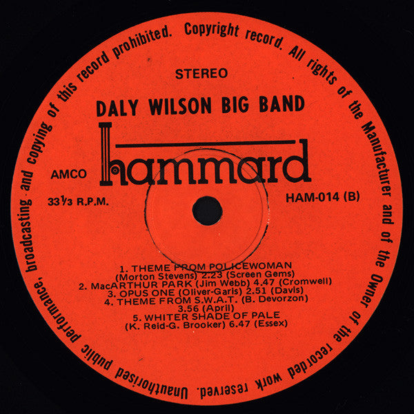 Daly-Wilson Big Band – In Australia '77 LP vinyl record, image 6 of 6