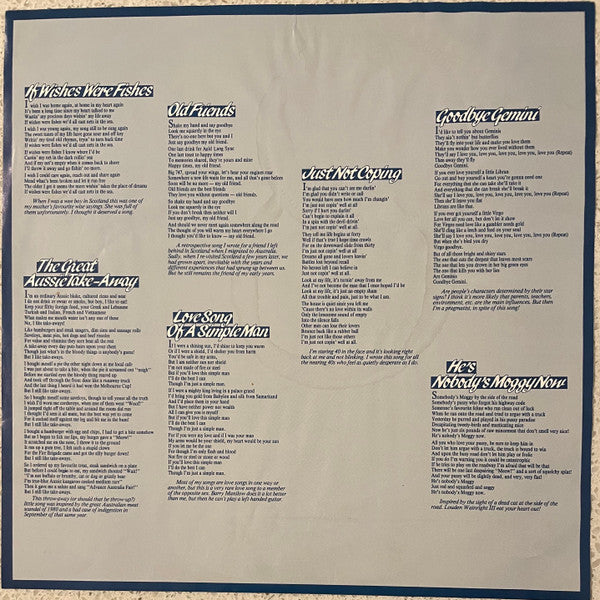 Eric Bogle, John Munro, Brent Miller – Scraps Of Paper LP vinyl record, image 7 of 7