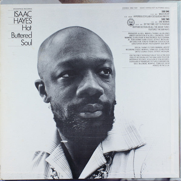 Isaac Hayes – Hot Buttered Soul LP vinyl record, image 2 of 4