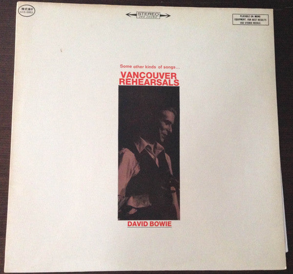 David Bowie – Some Other Kinds Of Songs... (Vancouver Rehearsals) LP vinyl record, image 6 of 6