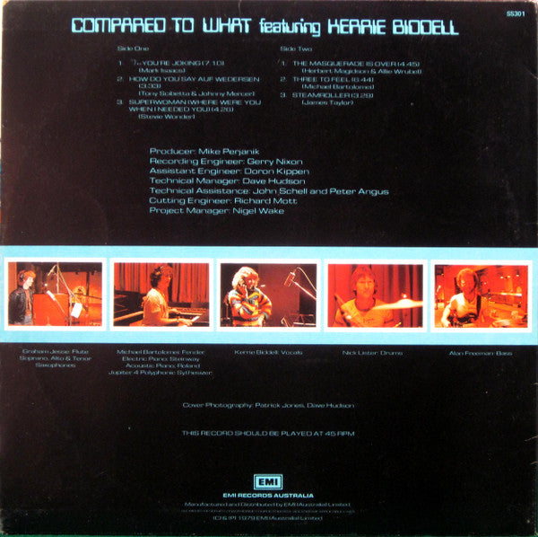 Kerrie Biddell, Compared To What – Compared To What Featuring Kerrie Biddell LP vinyl record, image 2 of 6