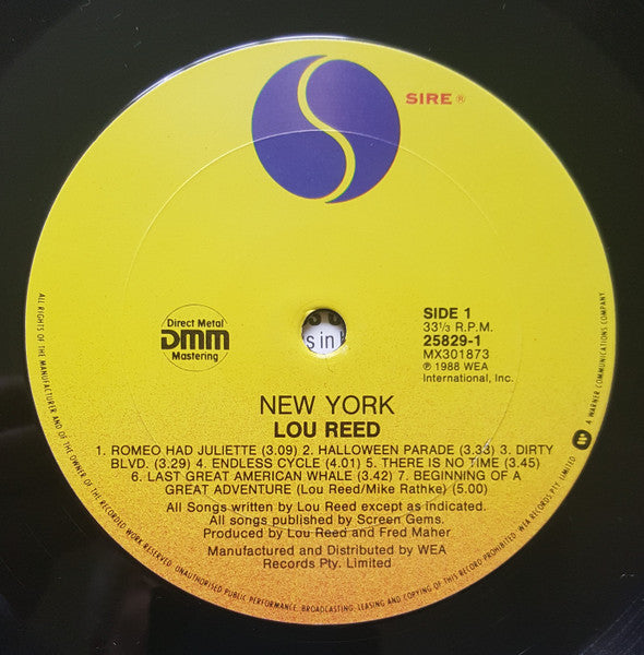 Lou Reed – New York LP vinyl record, image 6 of 7