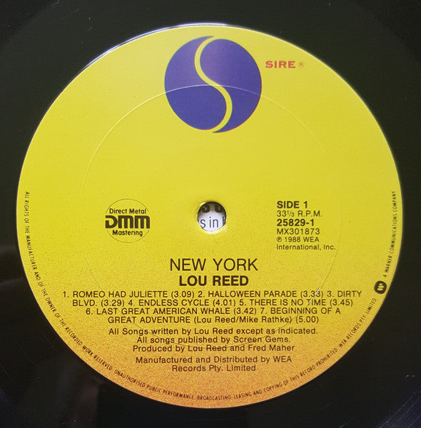 Lou Reed – New York LP vinyl record, image 6 of 7