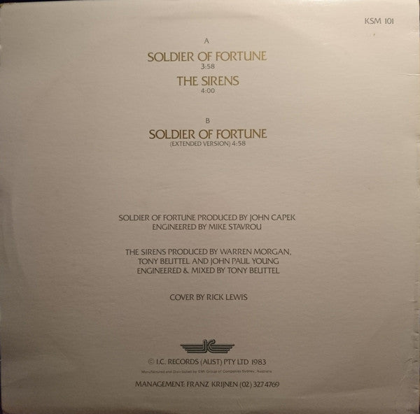 John Paul Young – Soldier Of Fortune 12" vinyl record, image 2 of 4