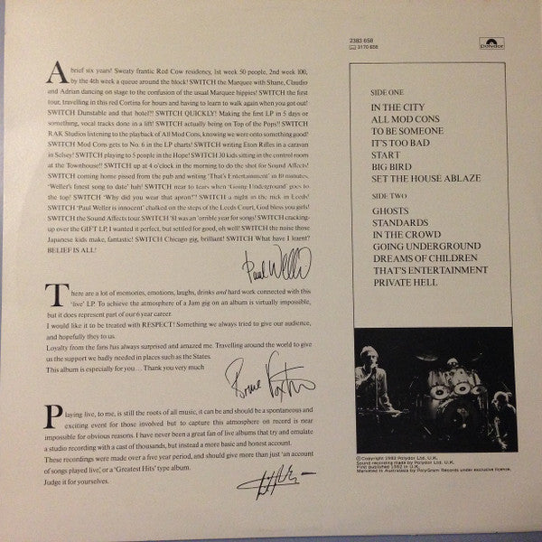 The Jam – Dig The New Breed LP vinyl record, image 2 of 6