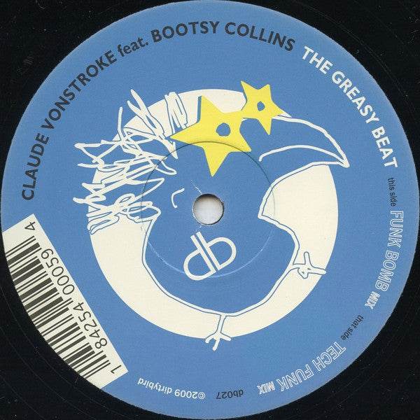 Claude VonStroke, Bootsy Collins – The Greasy Beat 12" vinyl record, image 1 of 2