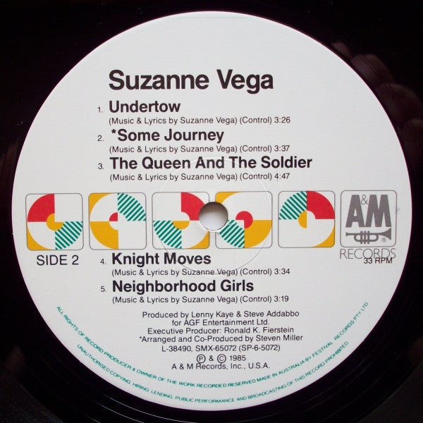 Suzanne Vega – Suzanne Vega LP vinyl record, image 6 of 10