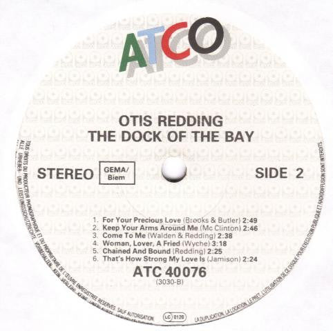 Otis Redding – The Dock Of The Bay LP vinyl record, image 4 of 4